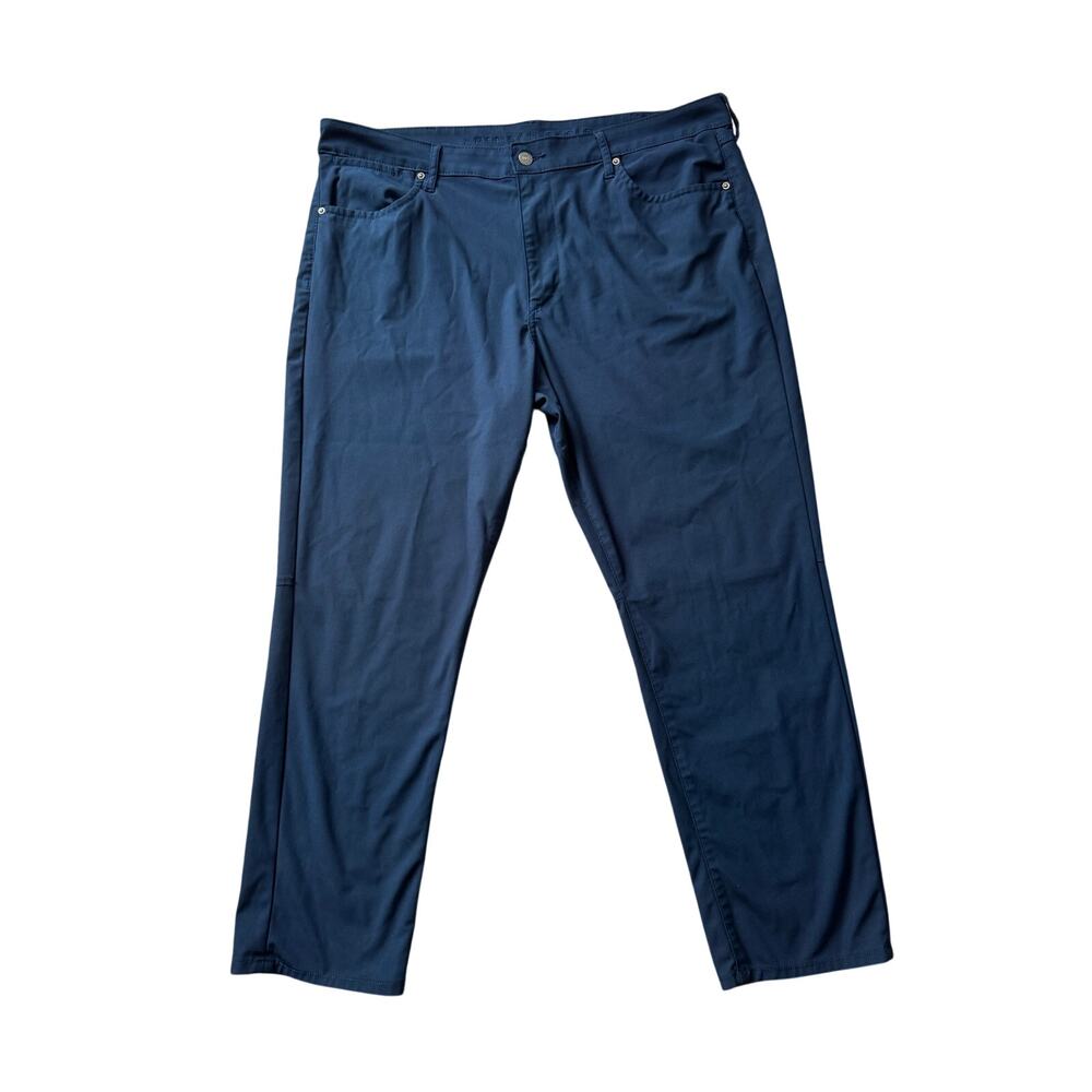 American Eagle Men's Active Flex Flat Front Chino Tech Pants Navy Blue 40x30
